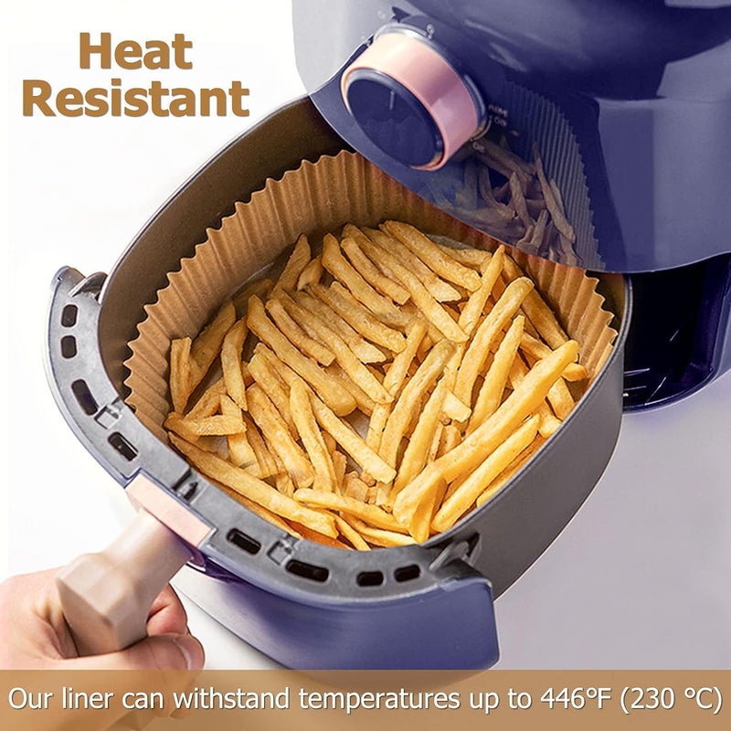 بطانات ورقية للاستخدام مرة واحدة لمقلاة "Cuisine Art" الهوائية - عبوة من 100 قطعة | بطانات غير لاصقة (ورق خبز) للمقالي الهوائية وأفران الميكروويف | ورق زبدة للخبز في المقلاة الهوائية | المقاس: 16 سم، شكل دائري - Image 2